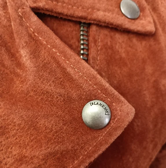 NWT Suede Moto Jacket BLANKNYC XS - Picture 9 of 16